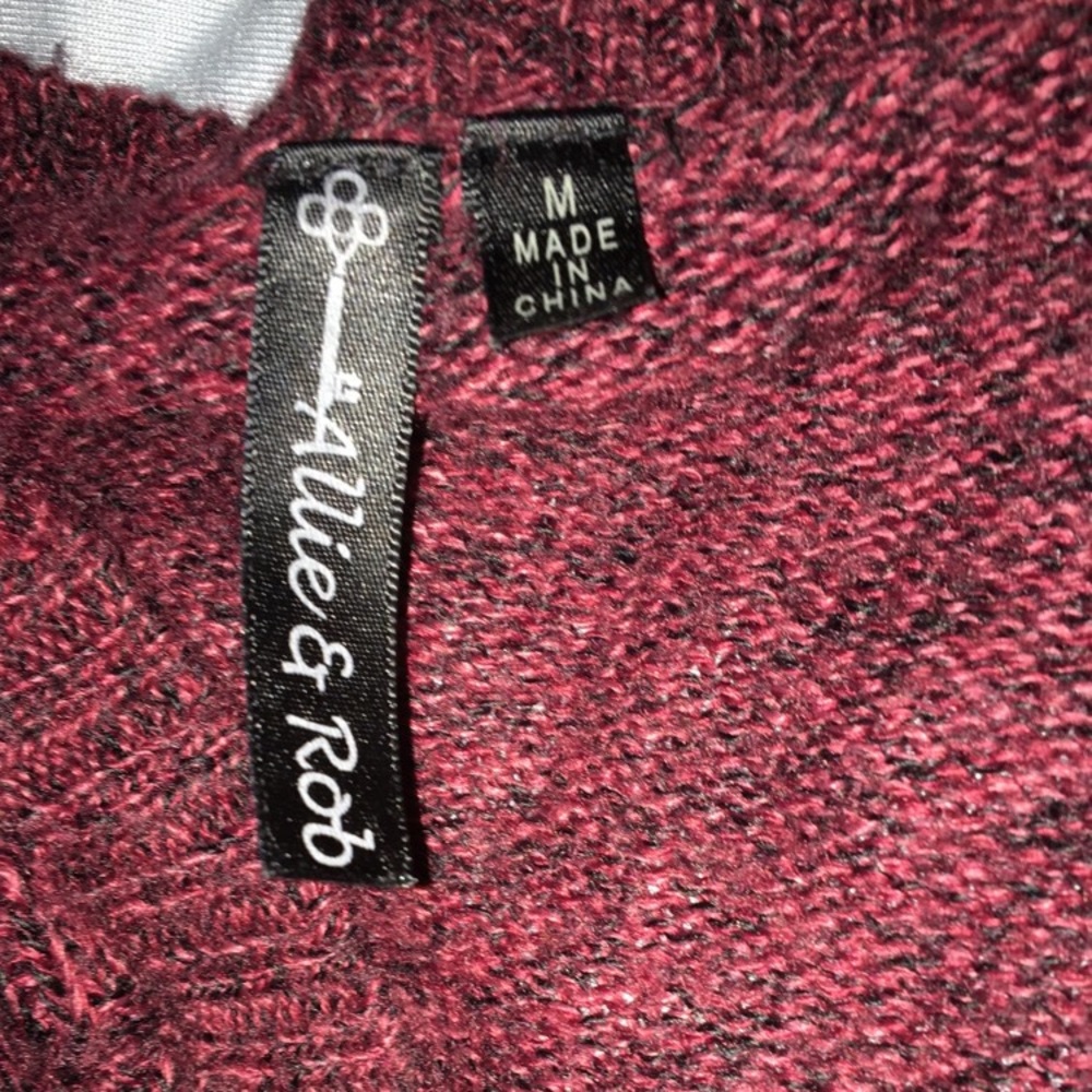 Burgundy cardigan